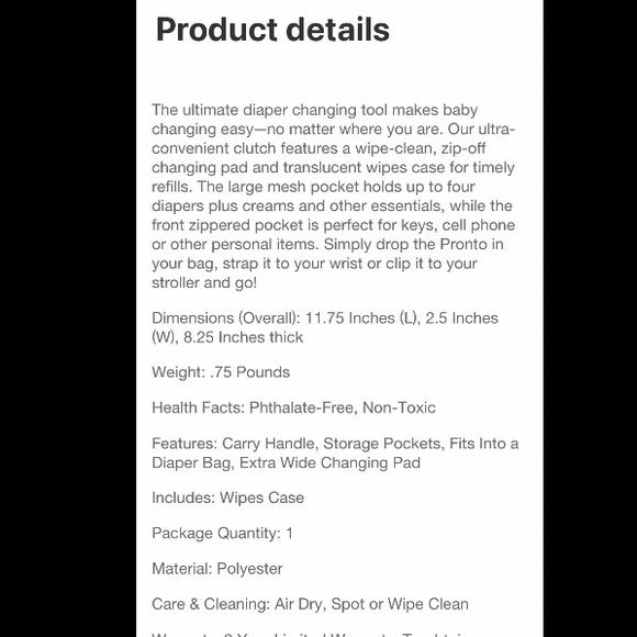 Skip Hop Chevron Diaper Clutch and Changing Station with Wet Dry Bag - Picture 5 of 10